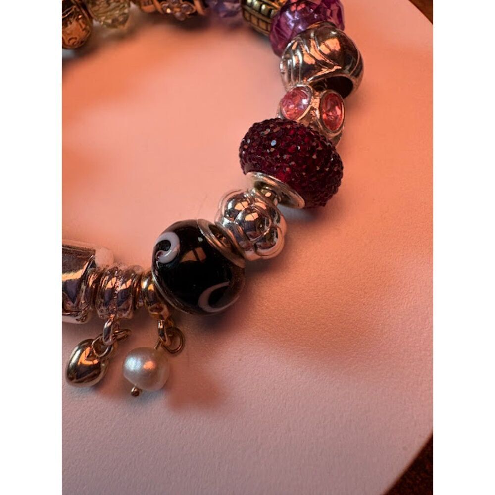 Multicolor DIY Charm Bracelet with 20 Charms - Picture 5 of 6